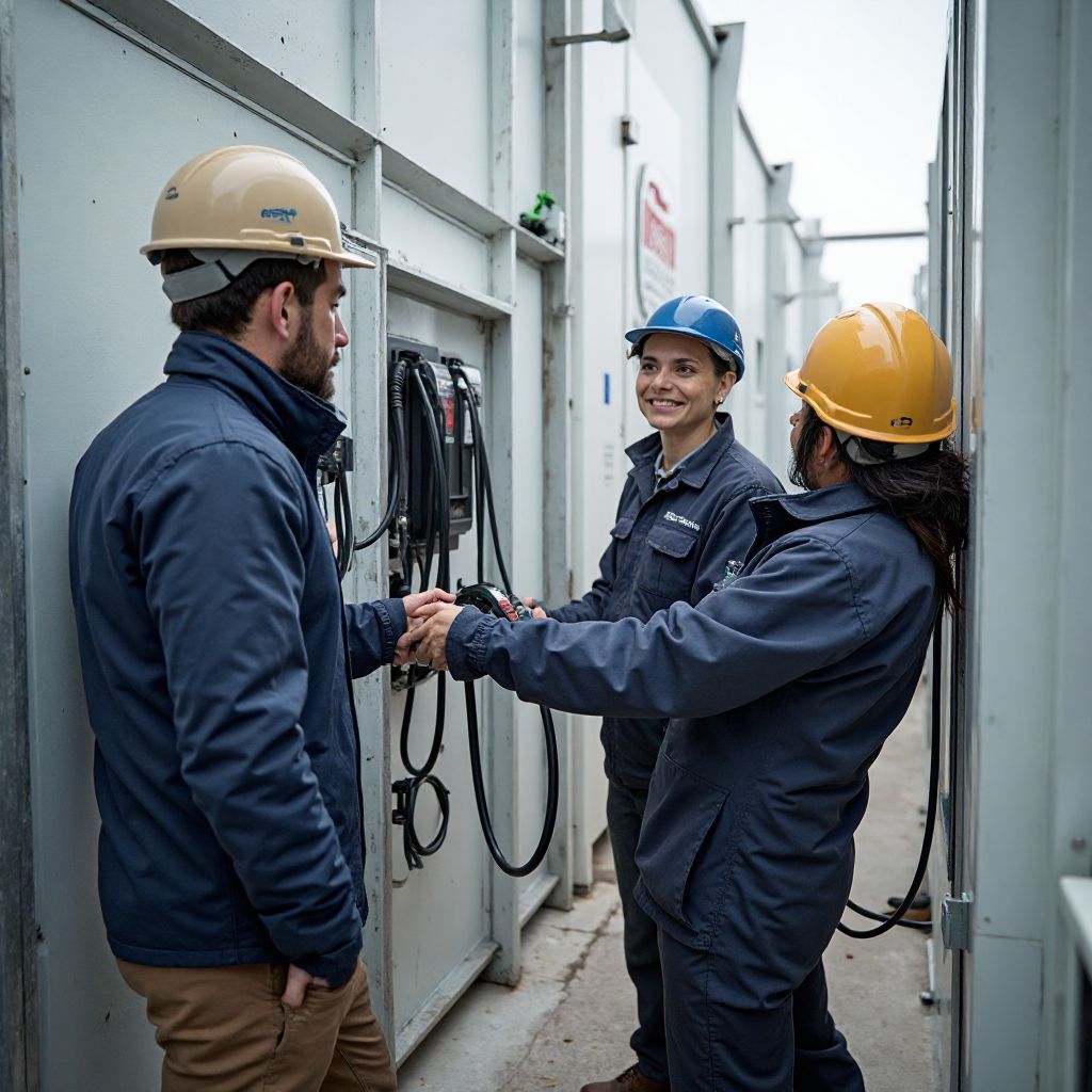 Equipo técnico en campo
