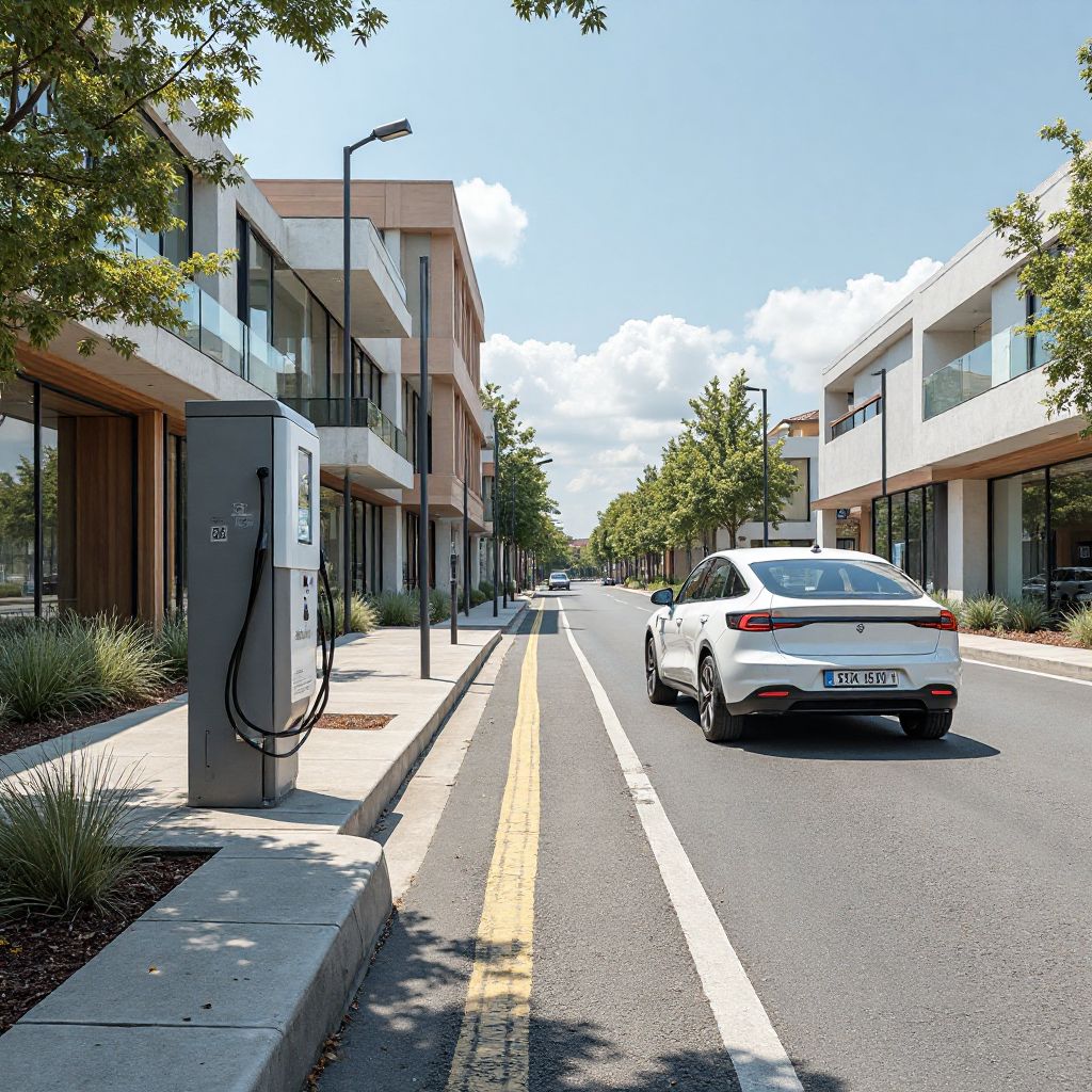 Estación en área comercial